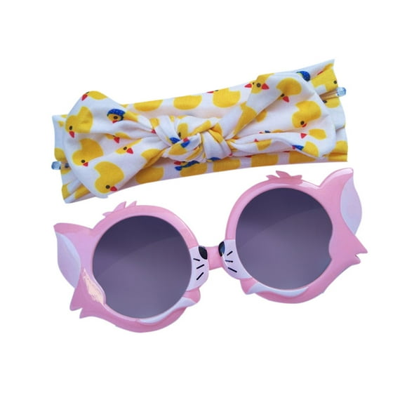 Lolmot Infant Baby Boys Girls Cartoon Cute Cat Sunglasses Decorated Sunglasses