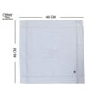 thumbnail image 4 of Caruso Italy Men's Initial Monogram M Embroidery 100% Pure Cotton Handkerchief White Base With Colored Border - Pack Of 6, 4 of 4