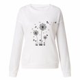 thumbnail image 1 of Gibobby Sudaderas para mujer oferta Sudadera suéter de otoño(Blanco,M), 1 of 5