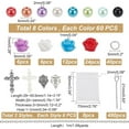 thumbnail image 2 of Kit para hacer collares de rosario, suministros para hacer rosarios, juego de collares de primera comunión, kit de cuentas de perlas, 2 of 7