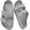 Gray, variant on Kids Double Buckle Slide Sandals – Boys & Girls Backless Summer EVA Sandles, Lightweight Adjustable Comfort Shoes for Beach, Pool, Shower & Outdoor Play