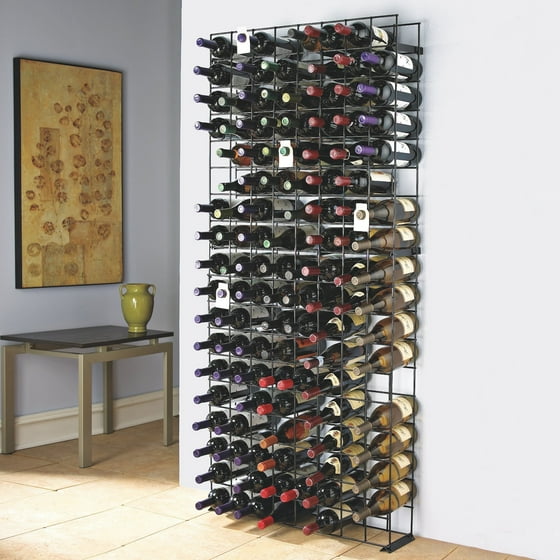 Wine Enthusiast 96Bottle Antiqued Steel Wine Jail