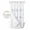 White, variant on No Hook Blue Flowers Shower Curtain with Snap in Liner Set, Spring Floral Bows Minimalist Botanical Waterproof Fabric Bathroom Curtains with See Through Top Window, Hotel Style Small 36 x 78 Inch