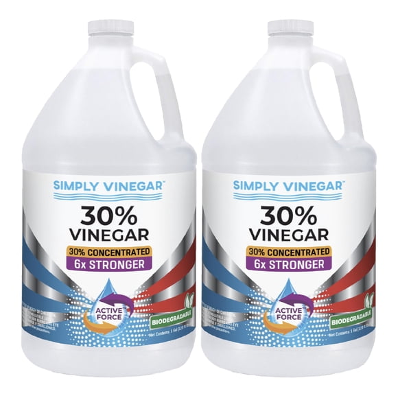 Vinagre limpiador Simply Vinegar con una concentración del 30%, 3,78 litros