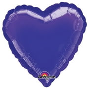 32 inch Heart - Purple (3 Pk) Foil Mylar Balloon - Party Supplies Decorations