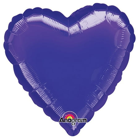 32 inch Heart - Purple (3 Pk) Foil Mylar Balloon - Party Supplies Decorations