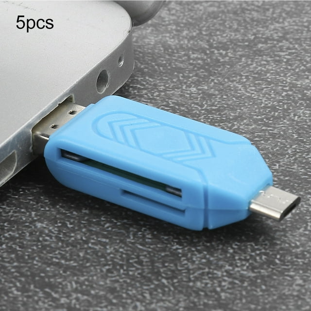 Reader 5Pcs USB2.0 Mobile Phone Computer Dual Use for OTG Card Reader Support for