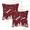 thumbnail image 3 of Bingfone Decorative Pillow Covers 20"X20" Christmas Tree Buffalo Plaid Couch Pillow Cases Modern Farmhouse Covers For Couch Sofa Bed, 3 of 9