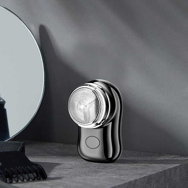 Feltree Shaver for Men Pocket Size Mini Portable Shaver Wet and Dry Mens Shaver USB Rechargeable Shaver Charging Easy One-Button Use Suitable for Home, Car