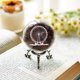 thumbnail image 3 of Bola de cristal de noria tallada de 2,4 pulgadas (60 mm) con soporte de flores plateado, bola de cristal Fengshui para decoración del hogar, 3 of 5