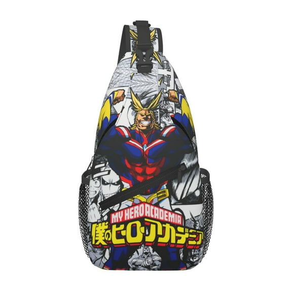My Hero Academia All Might Sling Bag Crossbody Sling Backpack Chest Bag Daypack Purses Shoulder Bag For Women Men Travel Hiking