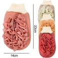 thumbnail image 2 of Guantes exfoliantes para ducha y cuerpo, toallas de baño de doble cara de doble uso, 4 unidades, 2 of 5