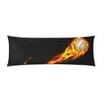 thumbnail image 2 of MKHERT Cool Flame Baseball Body Pillow Pillowcase Pillow Protector Cushion Cover 20x60 Inch, 2 of 2