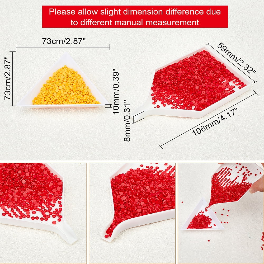 DIY Diamond Painting Kits 60 Bags Mixed Color Cabochons Diamond Painting Replacement Diamonds Sets with Art Rhinestones Pickers Pen DIY