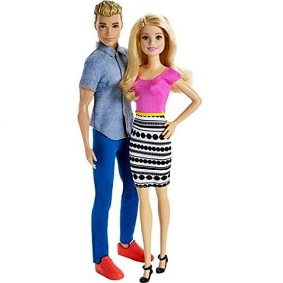 Mattel Barbie and Ken Doll 2-Pack Featuring Blonde Hair