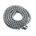 thumbnail image 5 of QQTDFG 2/3/4/5/7mm Fashion Women Mens Chain 316L Stainless Steel Rolol Link Necklace-Silver-3mm-26inch or 66cm, 5 of 8