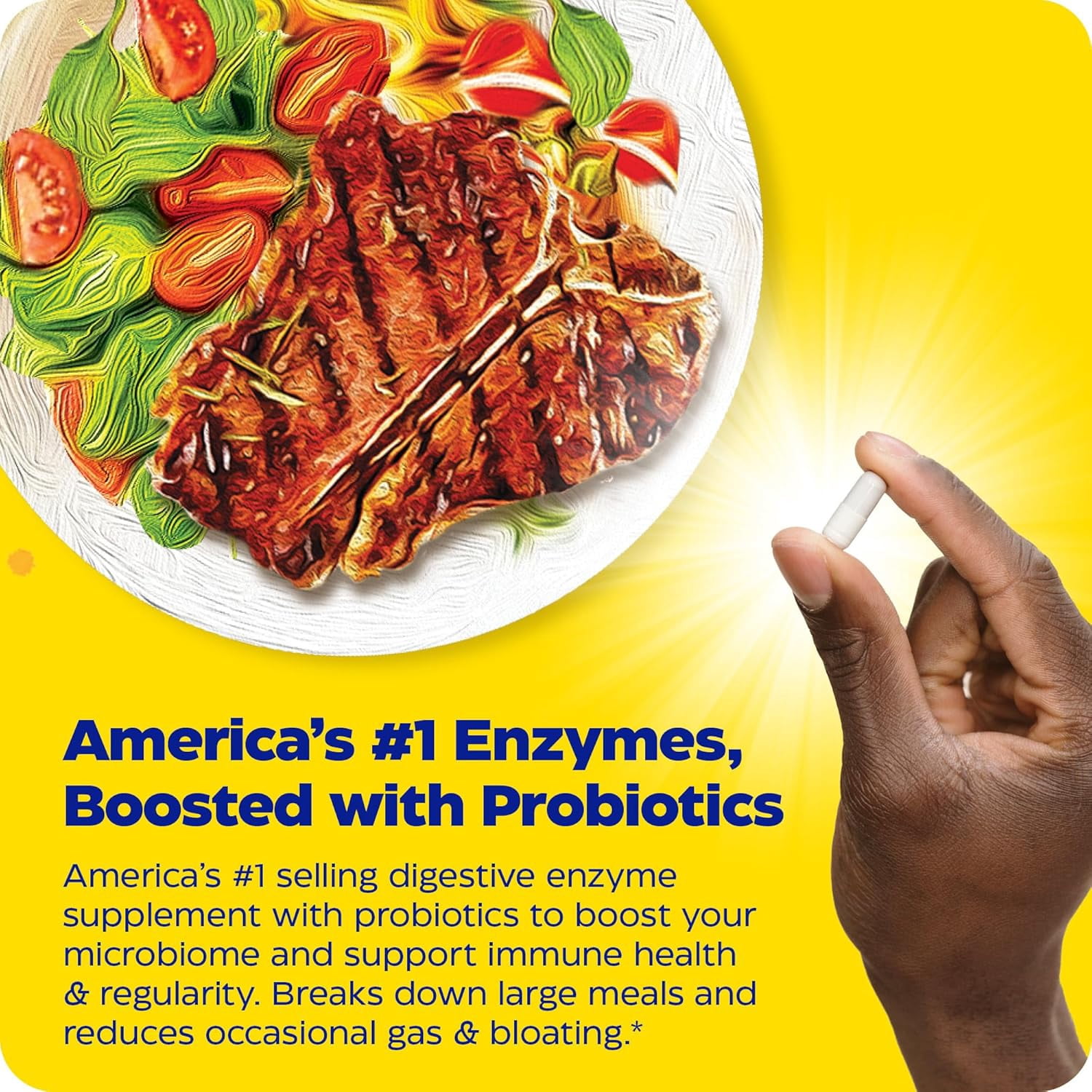 Enzymedica Digest Gold + Probiotics, 2-in-1 Digestive Enzymes & Probiotic Support, Promotes Gut Health with 1 Billion Active Cultures, 180 Capsules