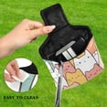 thumbnail image 4 of Haosy Cute Pastel Cats Golf Mallet Putter Cover Strong Magnetic Leather Golf Club Headcover Closure, 4 of 7