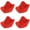 Red-4PCS, variant on Microwave Bowl Holders Set Heat Resistant Potholders for Hot Bowls Soup Bowl Cozy Microwave Safe Hot Food Bowl Holders Without Burning Hands Multipurpose Kitchen Pot Holders