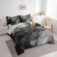 thumbnail image 3 of Manfei Marble Watercolor Twin Bedding Sets 7-Piece for Boys Girls,Stone Pattern Bedding Comforter Set Microfiber,Abstract Gradient Breathable Sheet Sets,Lightweight Room Decor,Reversible, 3 of 8