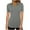 Gray, variant on ZQGJB Women's Short Sleeve V-Neck Collared Tunic Tops Trendy Solid Color Summer Business Casual Work Polo Shirts 2025 Fashion Outfit Clothes Black XXL