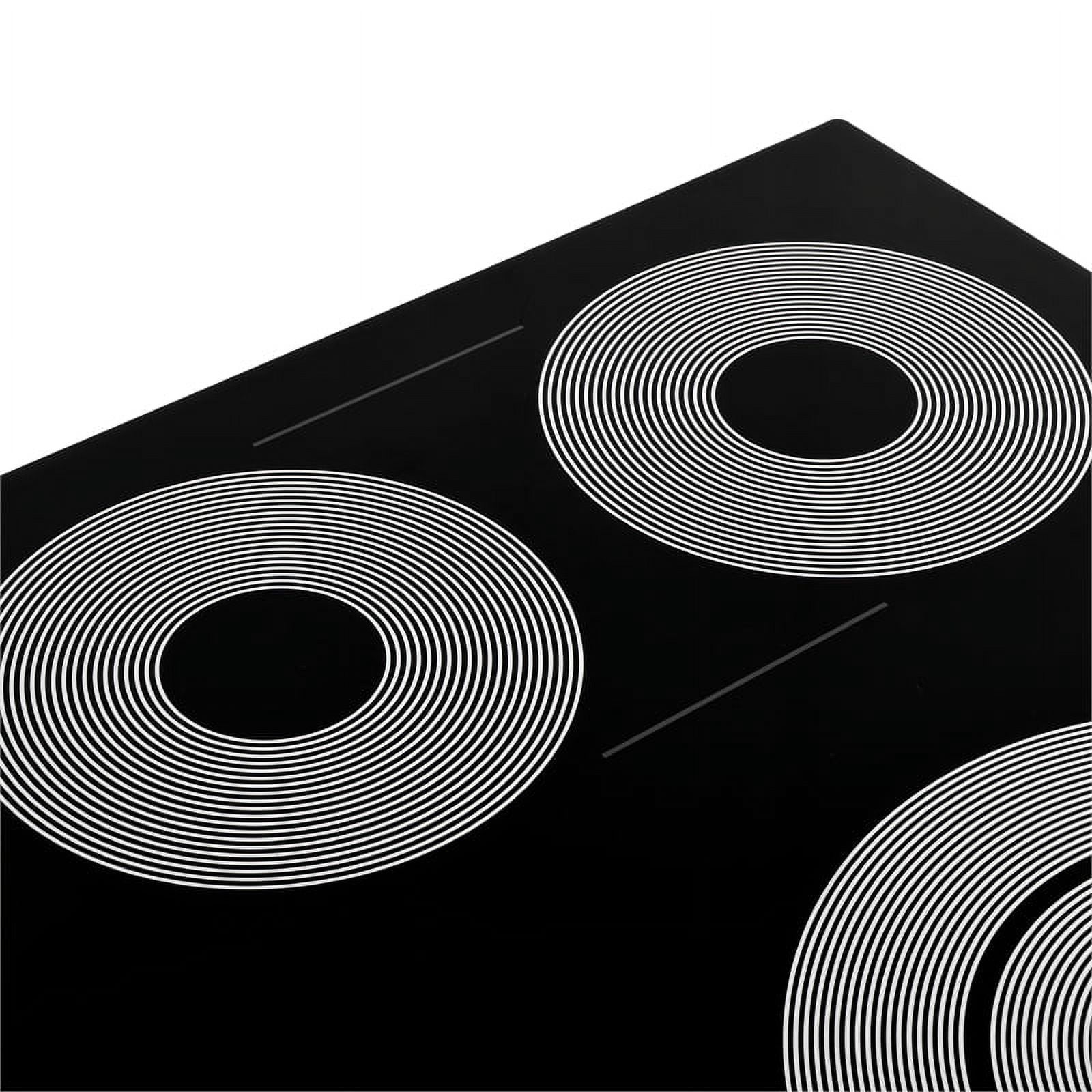 30 in. Electric Ceramic Glass Cooktop with 4 Burners in Black Porcelain