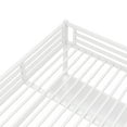 thumbnail image 6 of Metal Queen Size Loft Bed with Power Outlet and LED Lighted, Space-Saving, Noise Reduced, White, 6 of 10