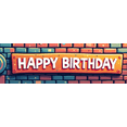 thumbnail image 4 of Colorful Arcade Themed Happy Birthday Banner Backdrop Party Decorations for Birthday Party Gaming Themed Events Photography Props Photo Booth Setups, 4 of 4