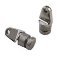 thumbnail image 1 of 2 Pcs 316 Stainless Steel Boat Top Inside Eye 22mm 7/8'' Rounded End ,Compact Safe Design, 1 of 7