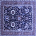 thumbnail image 1 of Ahgly Company Indoor Square Oriental Blue Industrial Area Rugs, 3' Square, 1 of 4