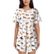 thumbnail image 1 of Fotbe Horses Conjunto de Pijama Estampado para Mujer, 2 Piezas, Ropa de Dormir con Camiseta de Manga Corta y Shorts Suaves-Large, 1 of 6
