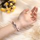 thumbnail image 5 of Pulsera MIXJOY de piedra natural trenzada con cuerda rosa con forma de caballo, 5 of 7