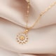 thumbnail image 2 of Collar con Colgante de Girasol Chapado en Oro para Mujer con Cadena y Piedras de circonitas Brillantes para Mujer, ER, 2 of 5