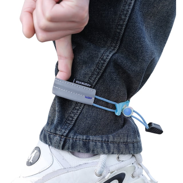 Pantalones Bicicleta Bandas Alta Visibilidad Reflectantes para Ciclismo () Azul