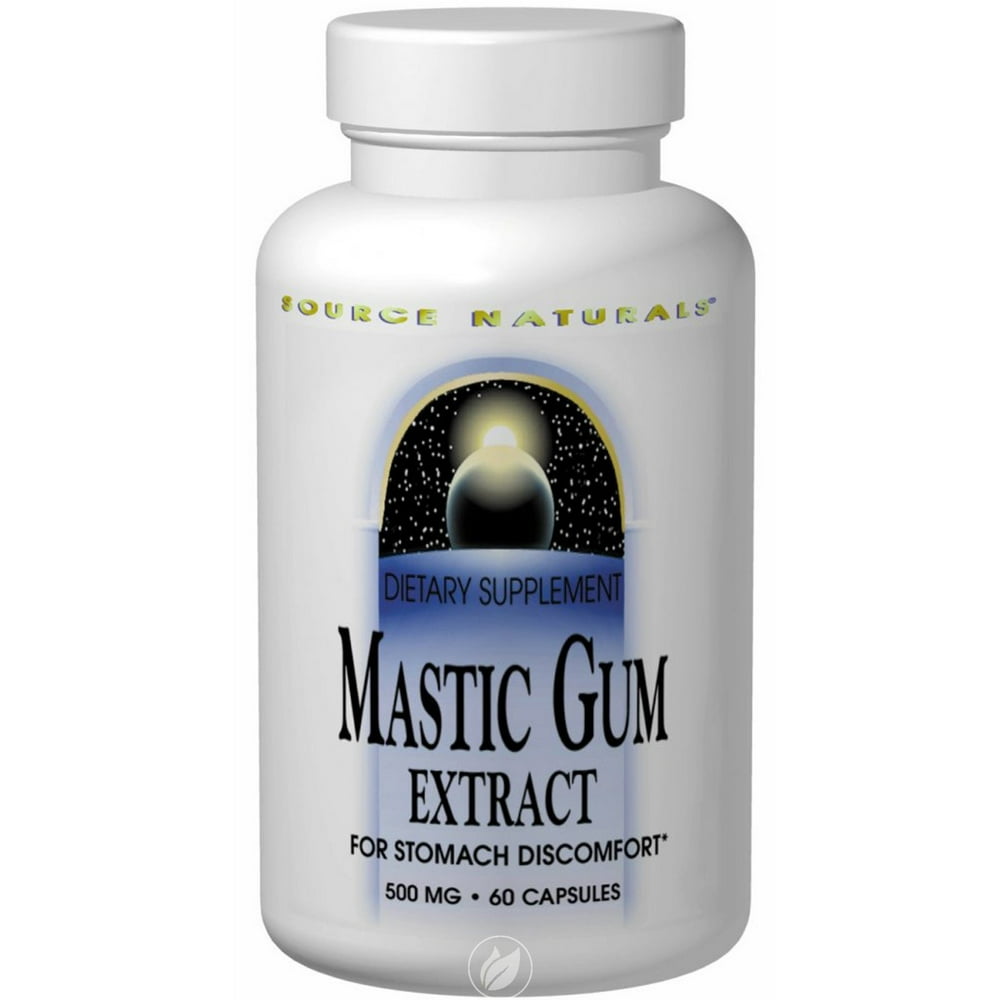 Mastic Gum Extract 60 Caps by Source Naturals, Pack of 2 Mastic Gum Extract 60 Caps by Source Naturals, Pack of 2