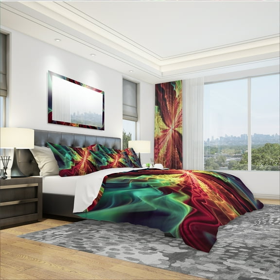 Designart 'Hypnotize Abstract' Modern & Contemporary Duvet Cover Set
