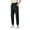 Black, variant on Aimik Pants for Men Ultra Stretch Ice Silk Quick Drying Breathable Running Workout Gym Track Golf Pants Khaki M