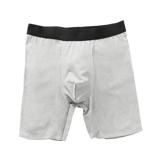 B91xZ Mens Underwear Boxer Briefs Comfort Flex Fit Ultra Soft Cotton  Stretch Boxer Briefs,Gray M