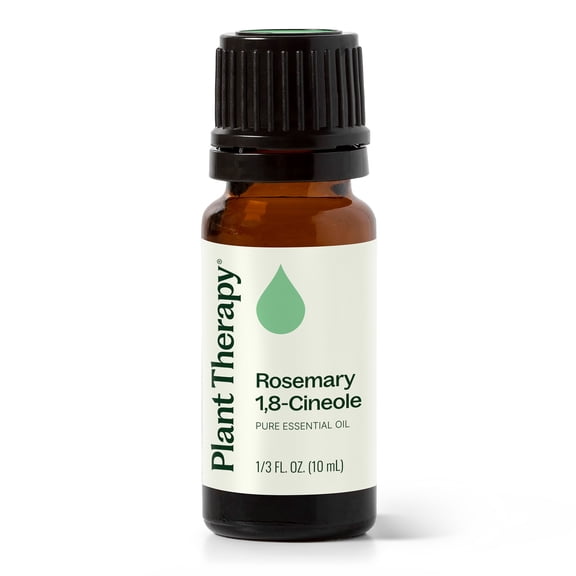 Plant Therapy Rosemary Essential Oil 100% Pure, Undiluted, Natural Aromatherapy 10 mL (1/3 fl oz)