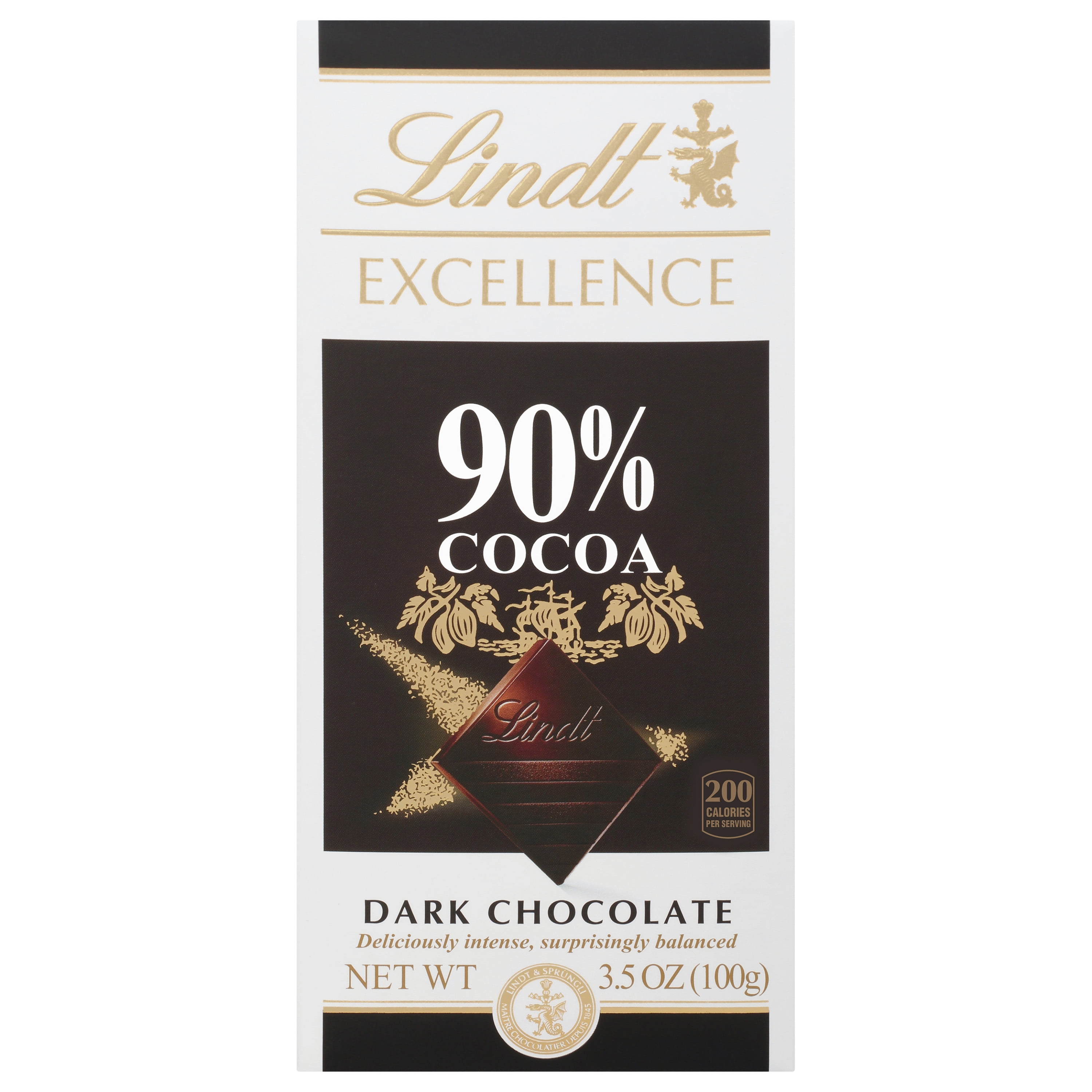Lindt EXCELLENCE 90% Cocoa Dark Chocolate Bar, Easter Chocolate Candy, 3.5 oz.