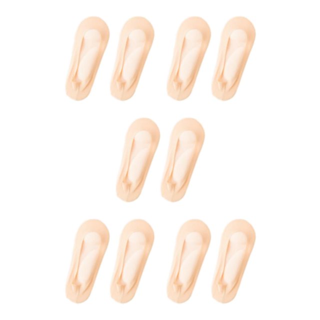 kurtrusly Stylish And Supportive 3D Ankles Socks Fit For Every Foot Skin Color Arch skin color 35-39 5Set