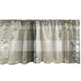 thumbnail image 4 of Ambesonne Plaid Window Valance, Neutral Bohemian Tartan Art, 54" X 12", Pale Khaki Dimgray, 4 of 5