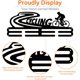 thumbnail image 5 of Soporte para medallas de competición con temática ciclista, marco para exhibir medallas, gancho de hierro para medallas de ciclismo de montaña, 5 of 6