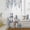 White, variant on Blue Snowman Christmas Semi Sheer Curtains Drapes for Living Room,Bedroom,French Doors Window 45 Inches Long,Vintage Botanical Xmas Snowflake Rod Pocket Chiffon Curtain Drapery Voile Draperies Panel
