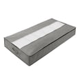 thumbnail image 1 of Bolsa de almacenamiento de colchas debajo de la cama Contenedores de almacenamiento plegables con cremallera Bolsa contenedora gruesa Gris oscuro, 1 of 8