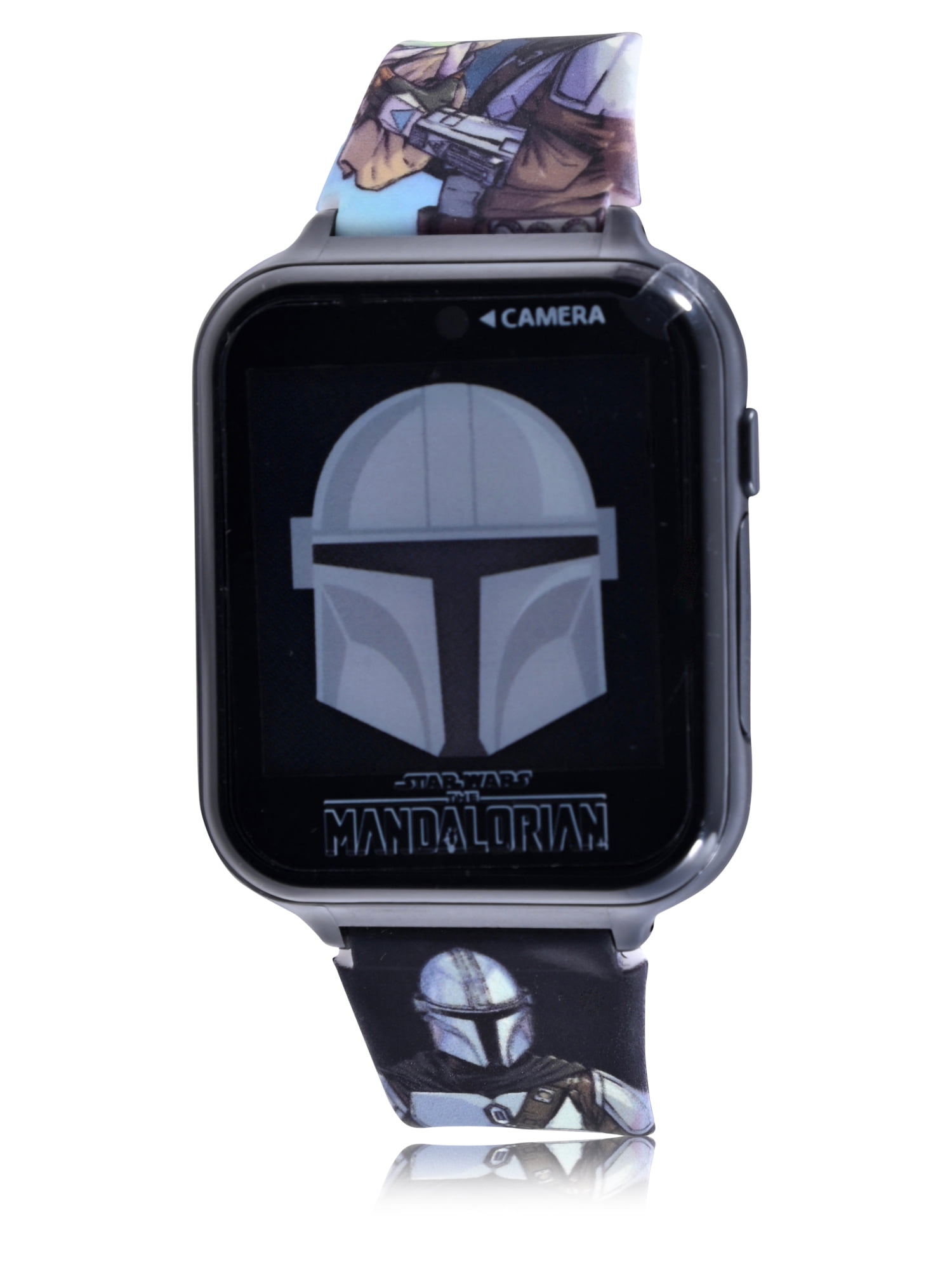 Star Wars 'Mandalorian' iTime Unisex Child Interactive Smartwatch 40mm in Grey - MNL4137WMC