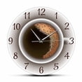 thumbnail image 1 of Reloj de pared decorativo silencioso con forma de taza de café y espuma, para decoración de cocina, cafetería, estilo cafetería, 1 of 7