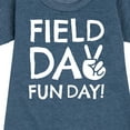 thumbnail image 3 of Instant Message - Field Day Fun Day Peace Sign - Toddler And Youth Girls Fleece Dress, 3 of 6