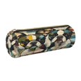 thumbnail image 1 of Disketp Colorful Bulldog Duo Estuche Organizador de Lápices de Cuero, Estuche de Oficina con Cremallera para Bolígrafo y Lápiz, 1 of 6