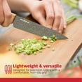 thumbnail image 6 of 6-Piece Knife Set – Stainless Steel Kitchen Knives with Wooden-Coated Handles, Non-Stick Coating, and Ceramic Peeler – Stylish & Versatile for Everyday Cooking, 6 of 8